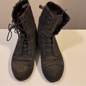 Geox Women's Black Lace-Up Boots